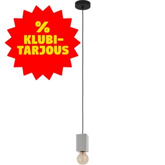 Riippuvalaisin Eglo Prestwick 3 E27 musta/harmaa