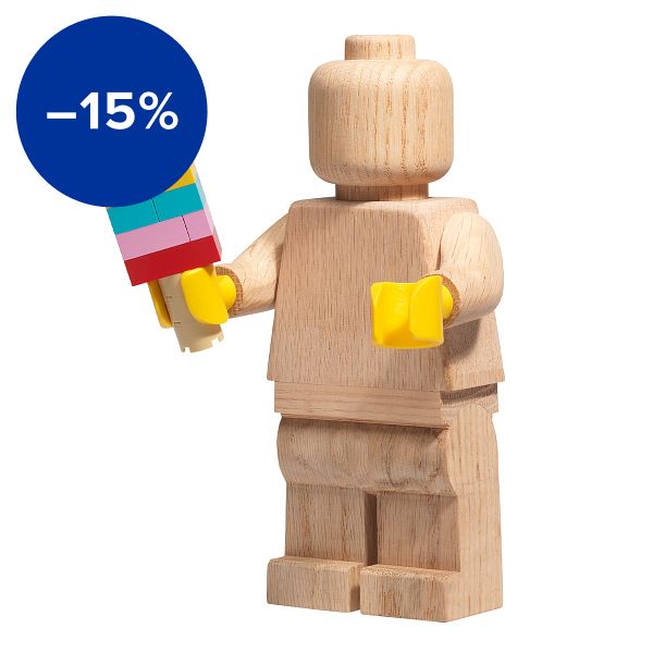 Lego Wooden minifigure, oak