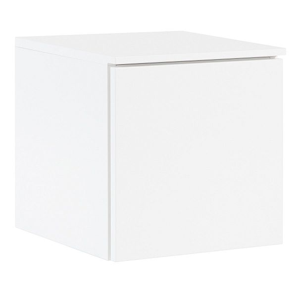 Fuuga nightstand with drawer, wall mounting, white