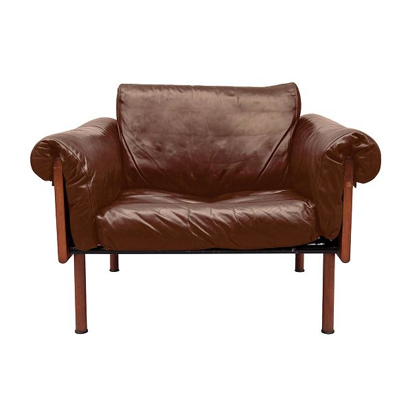 Ateljee lounge chair, brown - teak