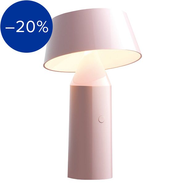 Bicoca table lamp, pale pink