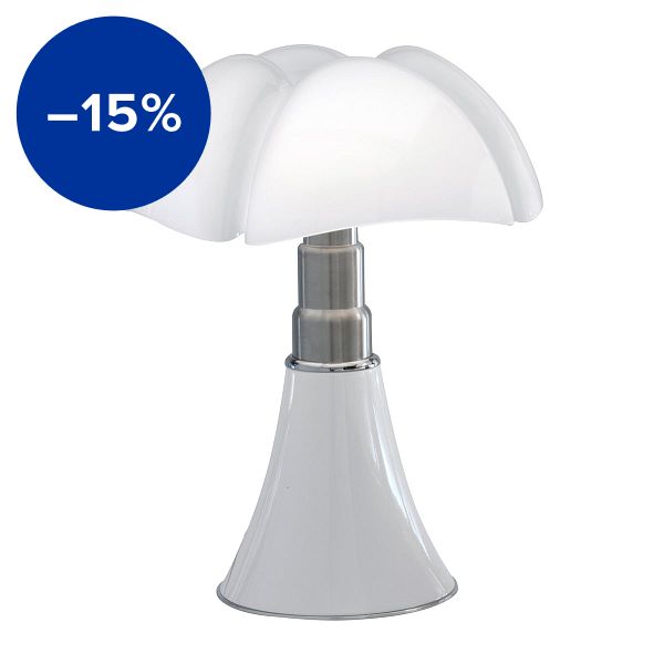 Minipipistrello table lamp, cordless, white