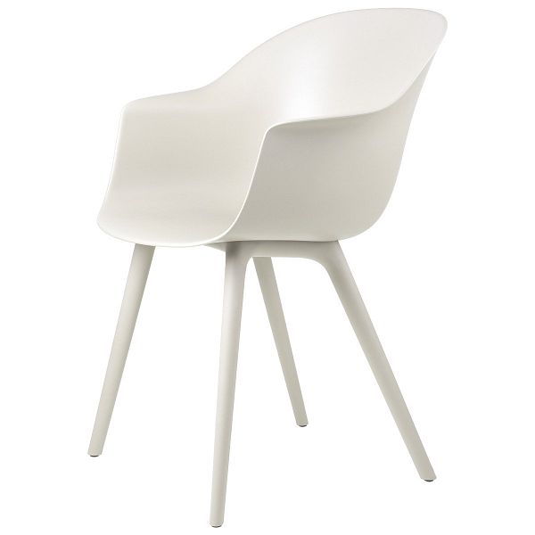 Bat Outdoor dining chair, alabaster white