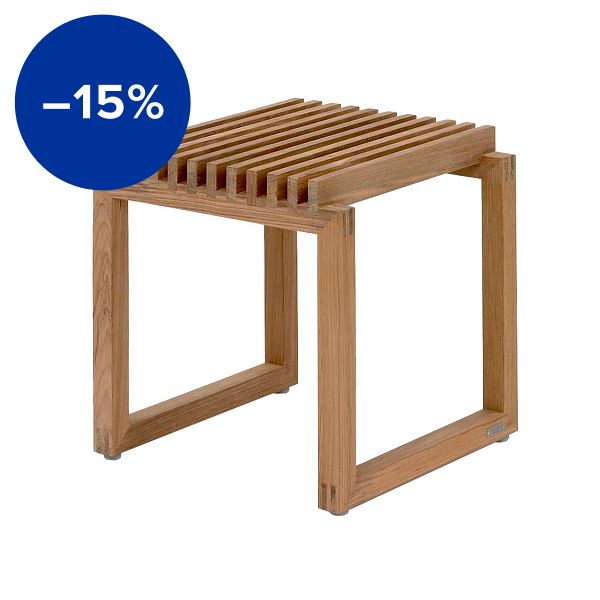 Cutter stool, teak