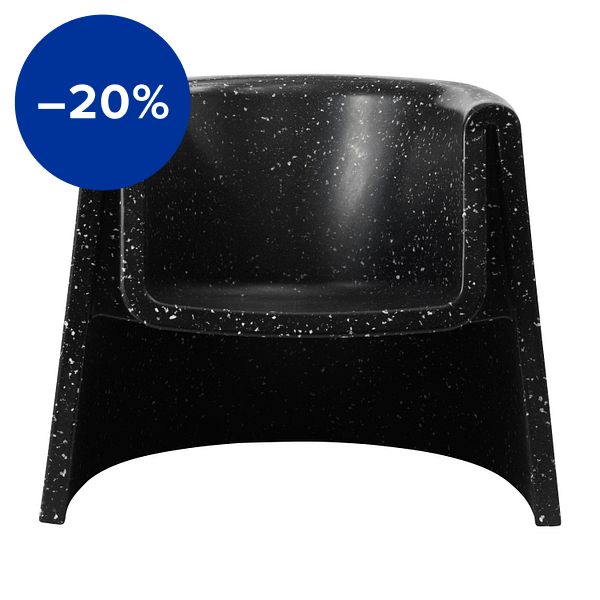 Bit lounge chair, black