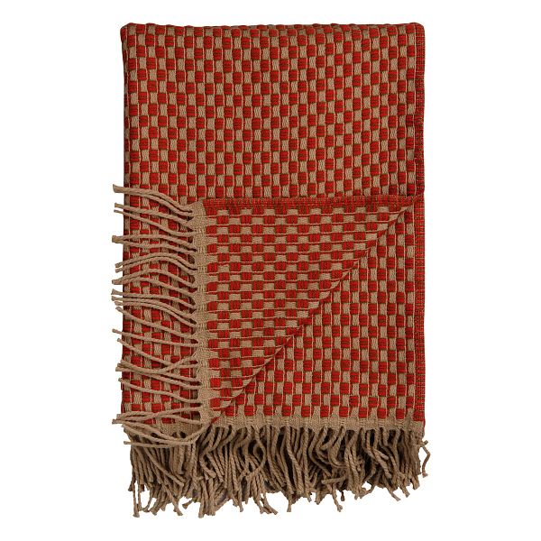 Isak throw, 150 x 210 cm, red sumac