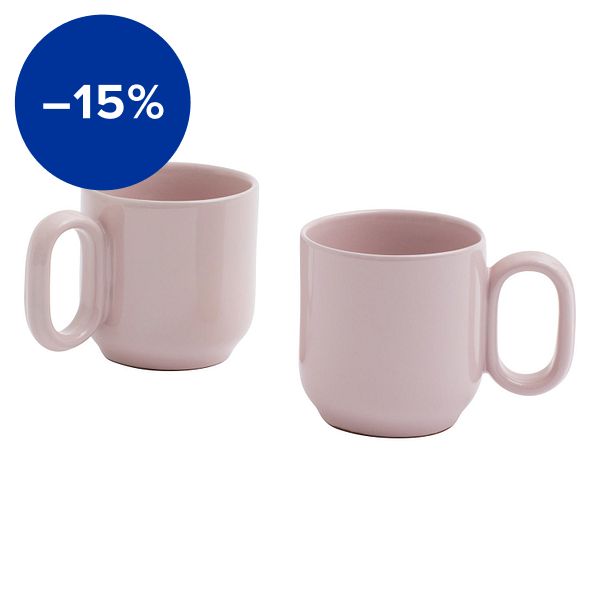 Barro cup, set of 2, pink