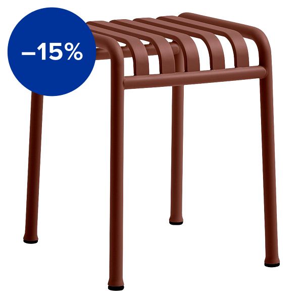 Palissade stool, iron red