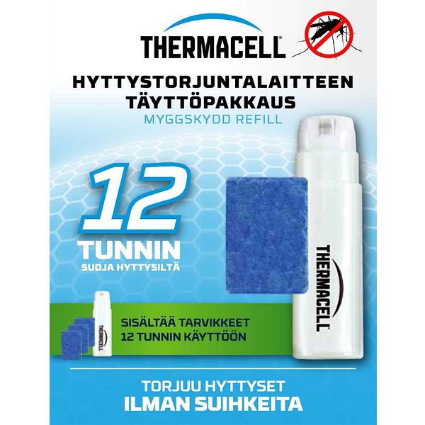 12 h täyttöpakkaus hyttystorjuntalaitteeseen