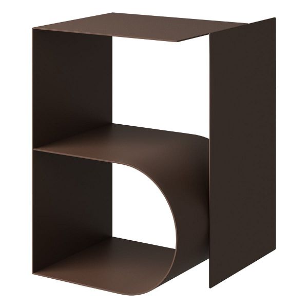 Glyph Beta side table, chocolate brown