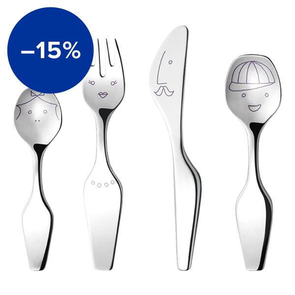 The Twist Family child's cutlery set, 4 pcs