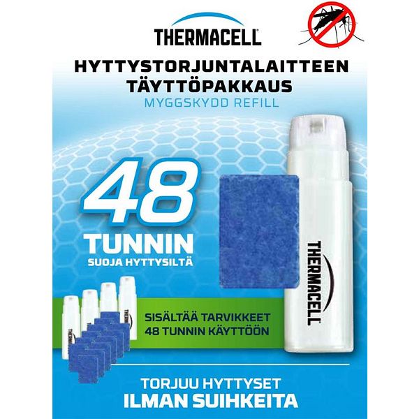 48 h täyttöpakkaus hyttystorjuntalaitteeseen