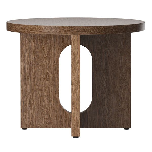 Androgyne side table, 50 cm, dark stained oak