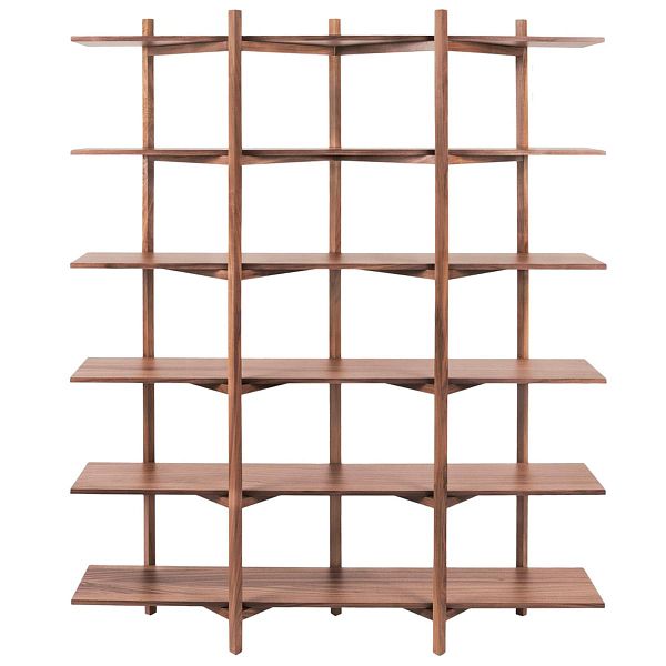 Zig Zag high shelf, walnut