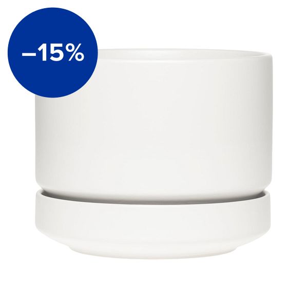 Arabia plant pot SN, 16 cm, matt white