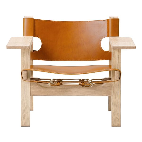 The Spanish Chair, cognac leather - soaped oak