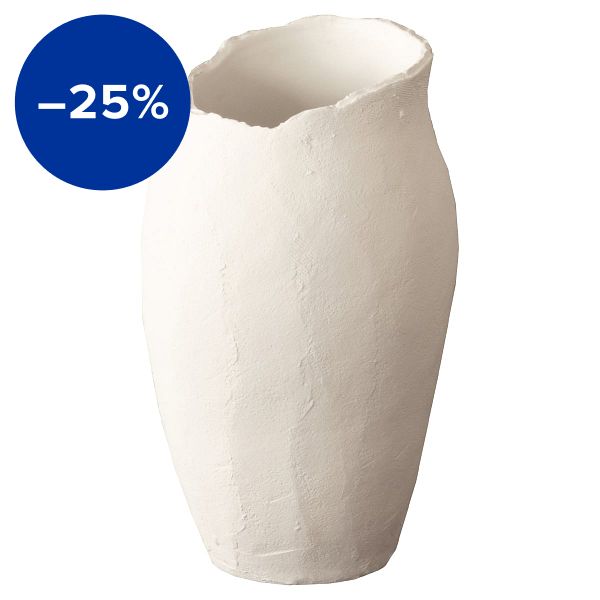 Magnolia vase, white