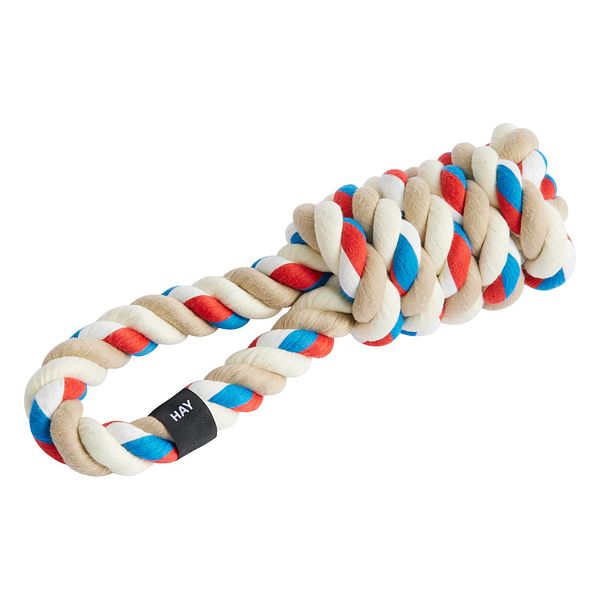 HAY Dogs rope toy, red - turquoise - off-white