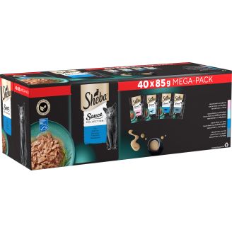 Kissanruoka Sheba 40 x 85 g Sauce Collection kalalajitelma