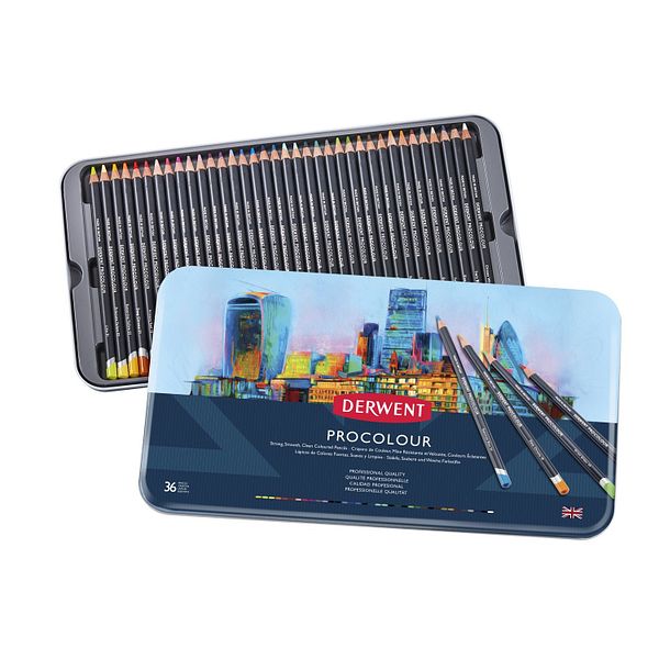 Värikynä 36 väriä Derwent Procolour