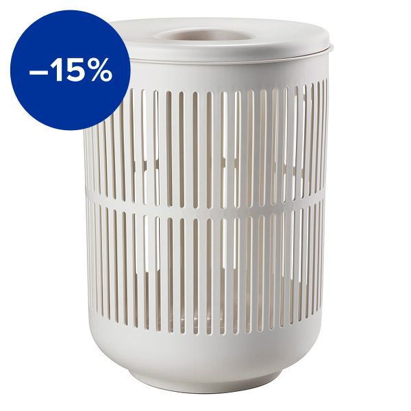 Ume laundry basket, 54 cm, soft grey