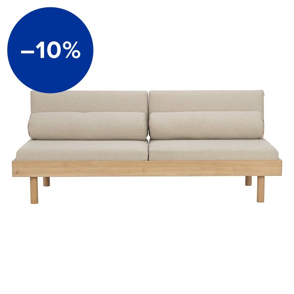 Frendi sofa bed, oak - beige Hopper 51
