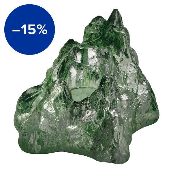 The Rock votive, 91 mm, blue green