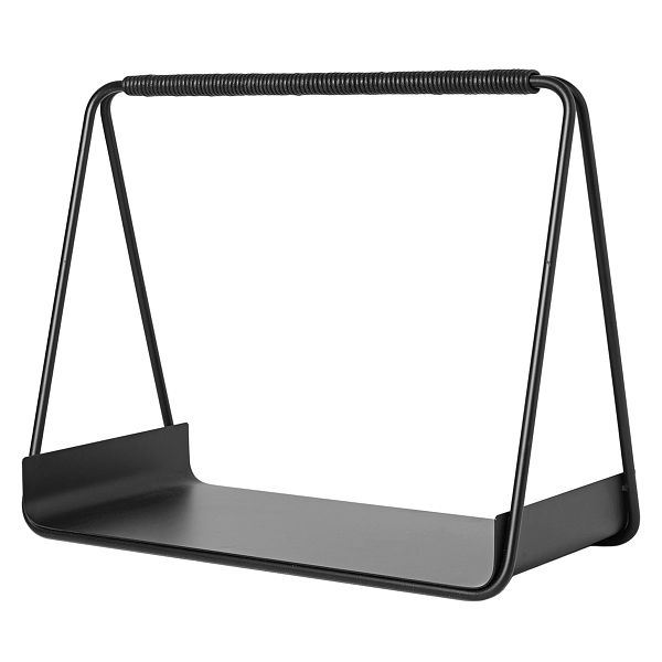 Port wood basket, black