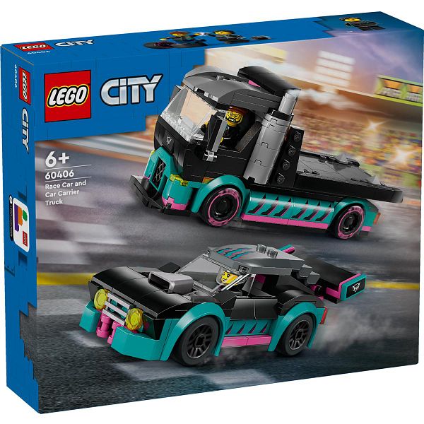 LEGO CITY 60406 KILPA-AUTO JA AUTONKULJETUSAUTO