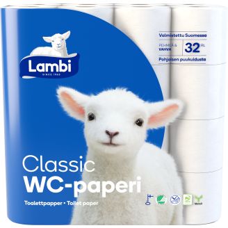 WC-paperi Lambi 32 rl valkoinen