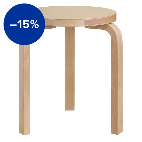 Aalto stool 60, birch