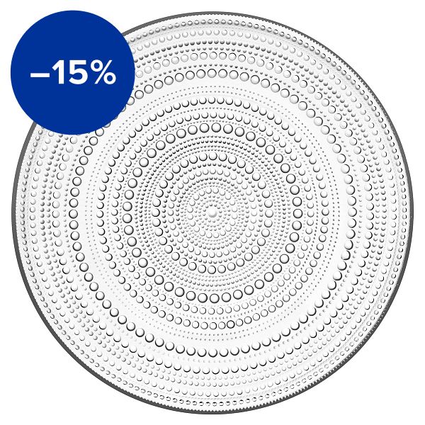 Kastehelmi plate 315 mm, clear