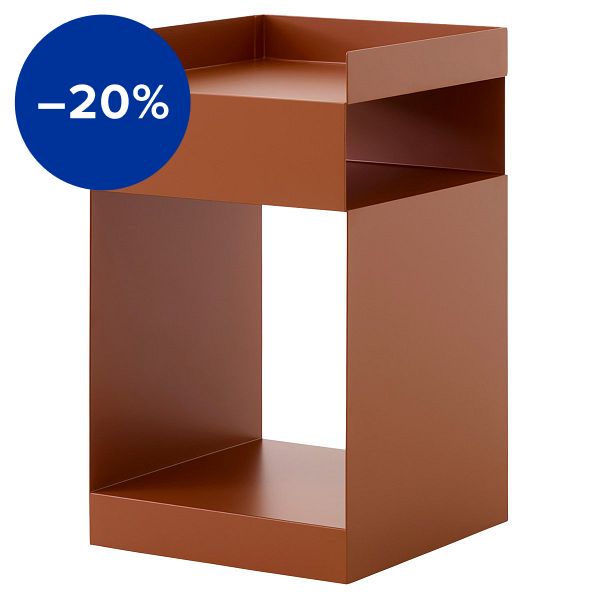 Rotate SC73 side table, terracotta