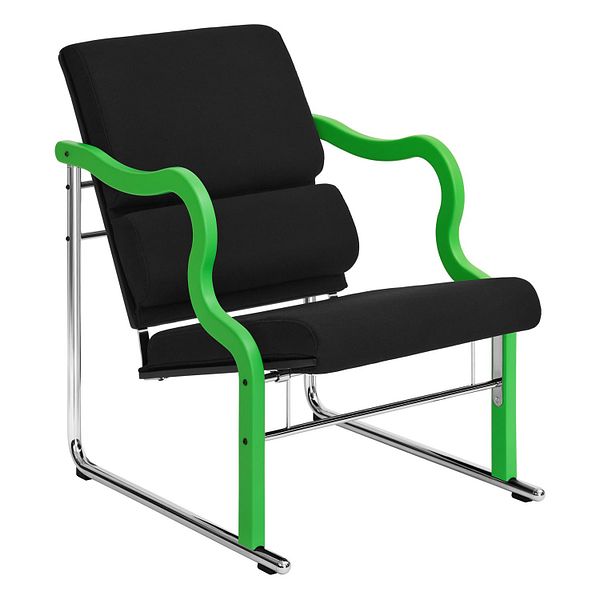 Experiment lounge chair 501, green - black
