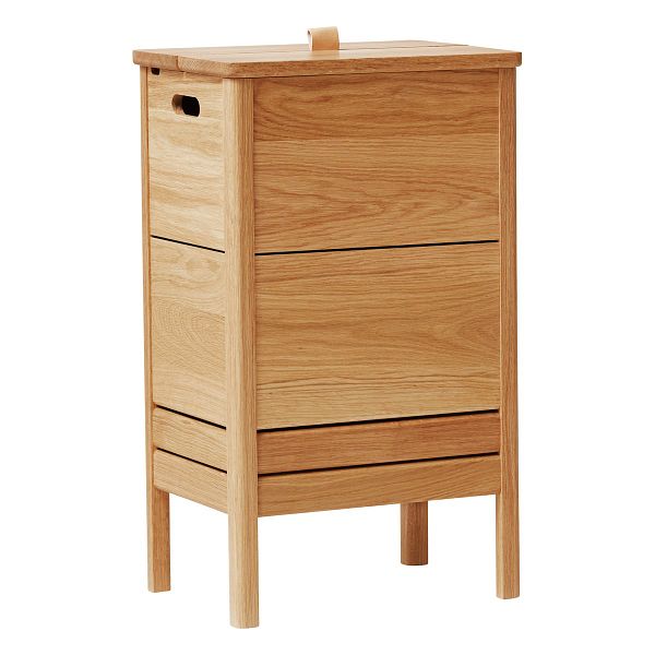 A Line laundry box, oak