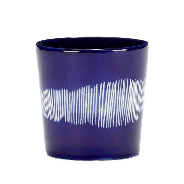 Feast cup, 4 pcs, blue - white