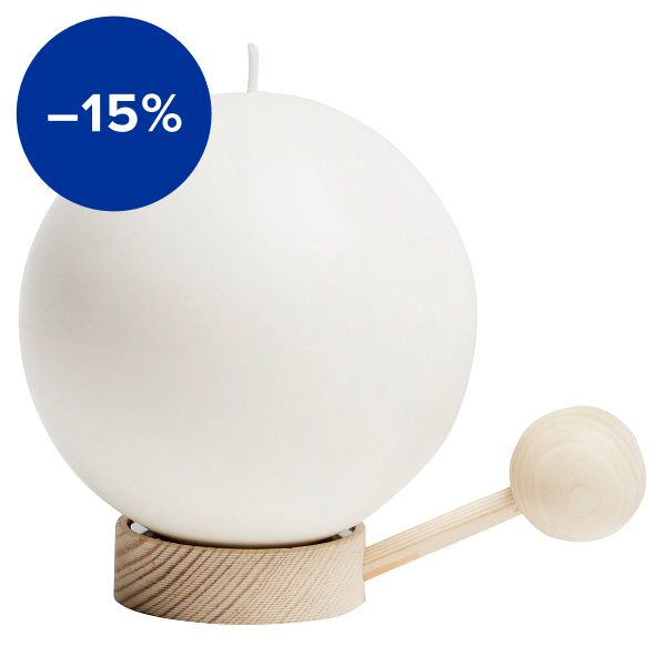 Happiness globe candle, large