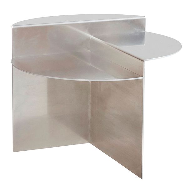 Rivet side table, aluminium