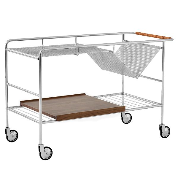 Alima NDS1 trolley, chrome - lacquered walnut