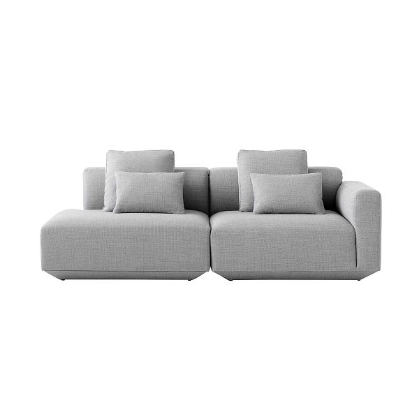 Develius H modular sofa with cushions, Fiord 151
