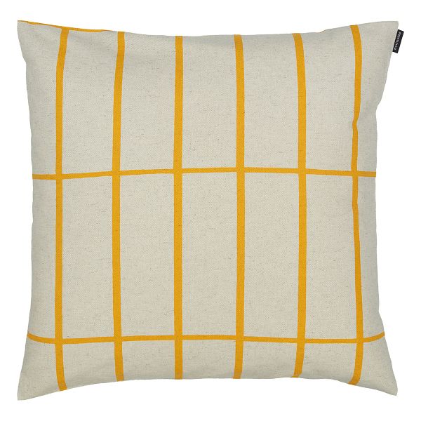 Tiiliskivi cushion cover, 50 x 50 cm, linen - yellow