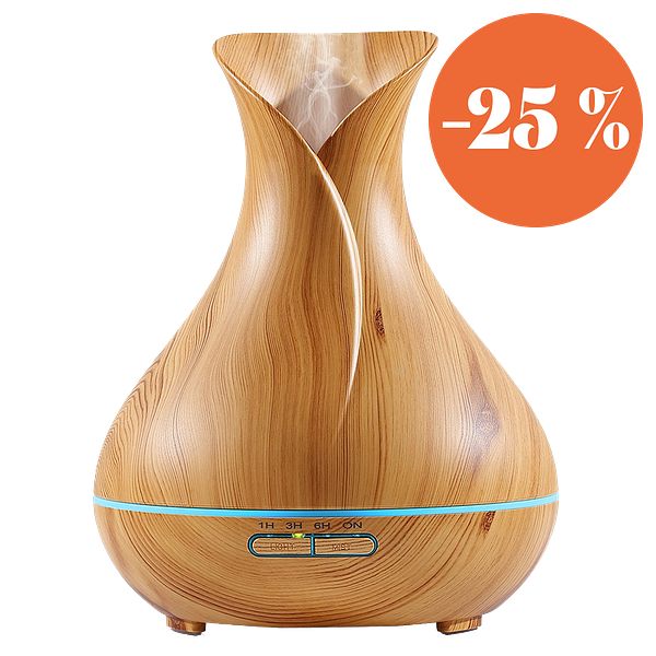 Diffuuseri eteerisille öljyille, 400 ml