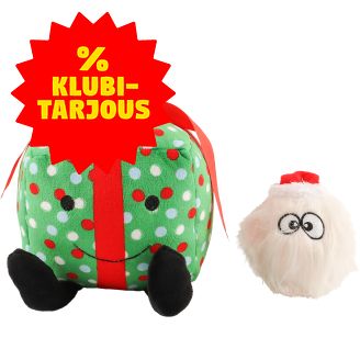 Koiran lahjapaketti X-mas sis.pörröpallo