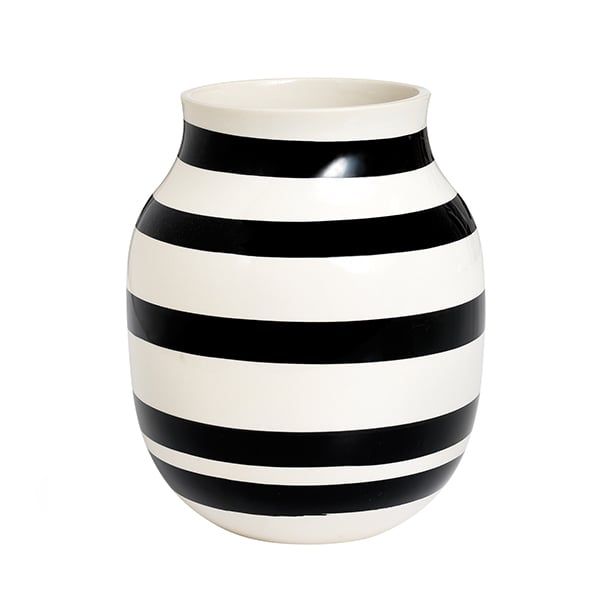 Omaggio vase, medium, black