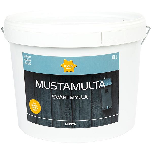 ILVES MUSTAMULTA KEITTOMAALI MUSTA 10 L