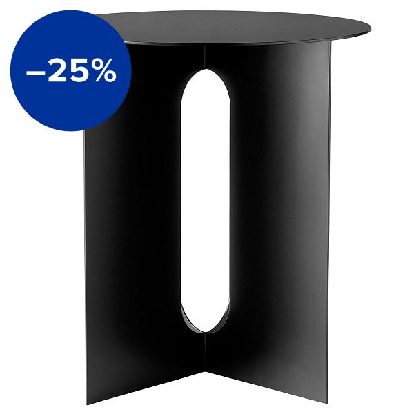 Androgyne side table, 40 cm, black