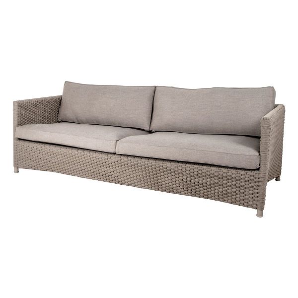 Diamond 3-seater sofa, taupe