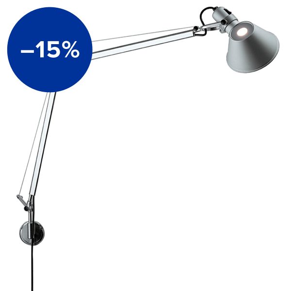 Tolomeo Mini Parete wall lamp, aluminium