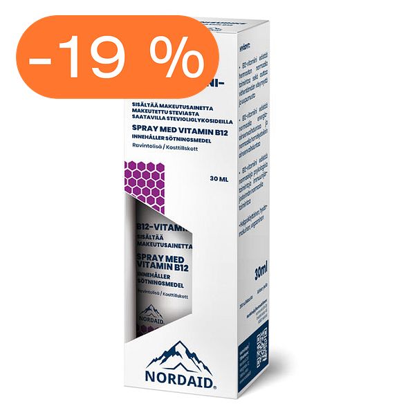 Nordaid B12-vitamiinisuihke 30 ml