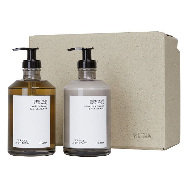 Herbarium gift box, body wash and body lotion